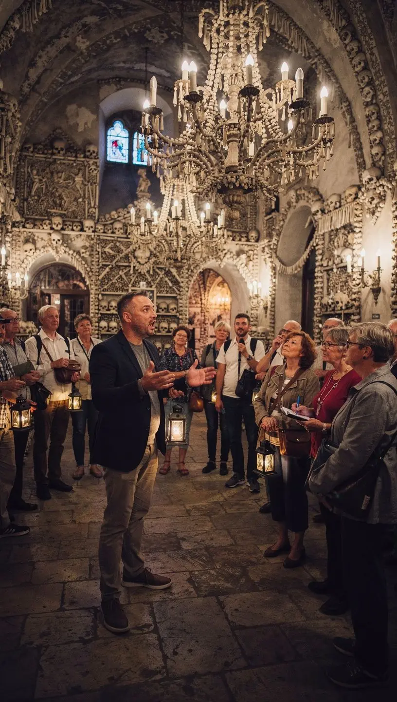 Pohled na přírodní krásy Českého ráje se skalními útvary a turistickými stezkami.